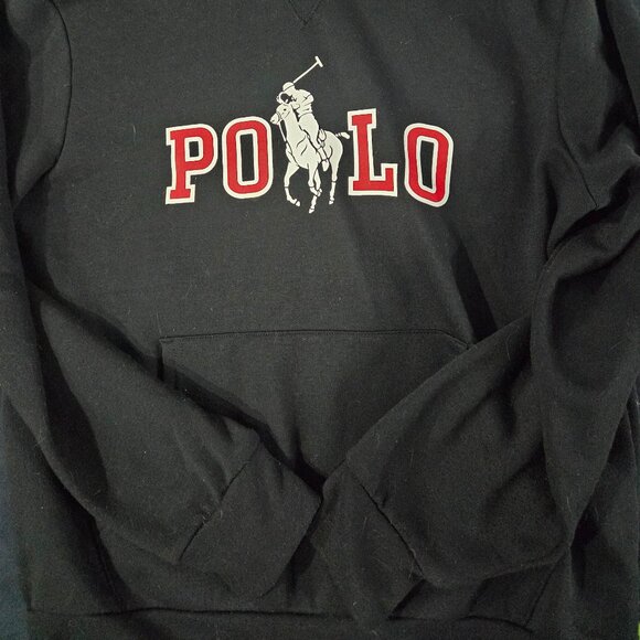 Ralph Lauren Polo Logo Hoodie Black size Small - Picture 2 of 4